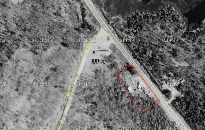 Evergreen Tavern and Cabins - 1971 Aerial (newer photo)